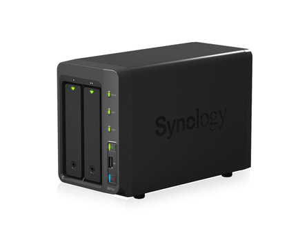 Synology DS713+ NAS für Geo-Redundanz - Frontansicht Synology DS713+ NAS für Geo-Redundanz - Frontansicht
