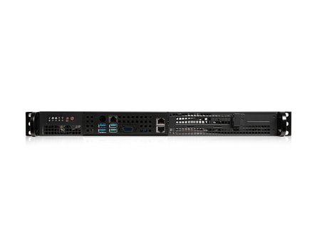 1U Intel single-CPU RI1101H-F server - Front view 1U Intel single-CPU RI1101H-F server - Front view