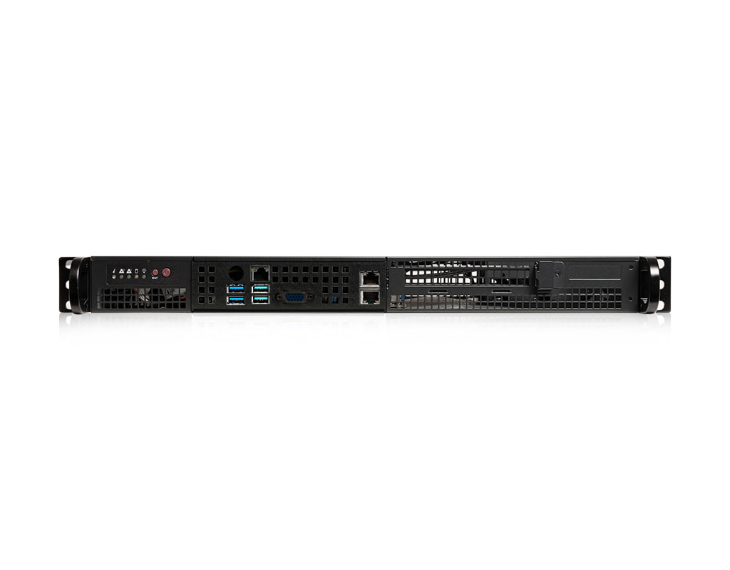 1U Intel single-CPU RI1101H-F server - Front view