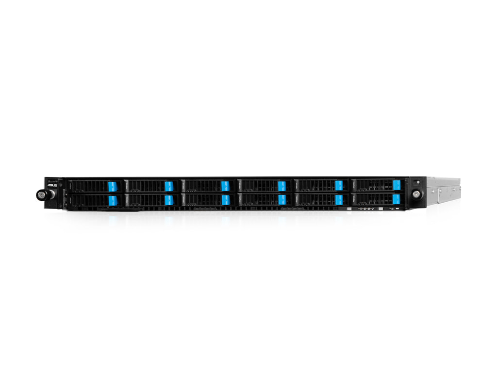 1U AMD single-CPU RA1112-ASEPN server - Front view 1U AMD single-CPU RA1112-ASEPN server - Front view