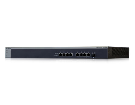 8-port 10 Gigabit switch Netgear XS708Ev2 (10GBASE-T) - Front view