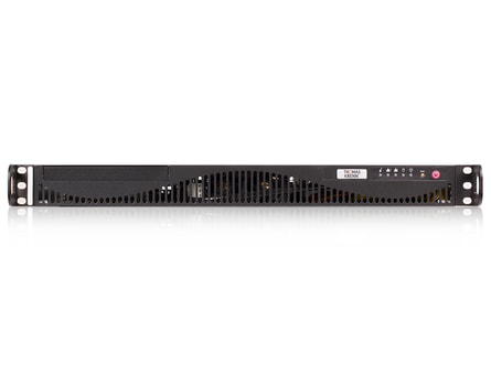 1U Intel single-CPU RI1102H+ server Scalable - Front view