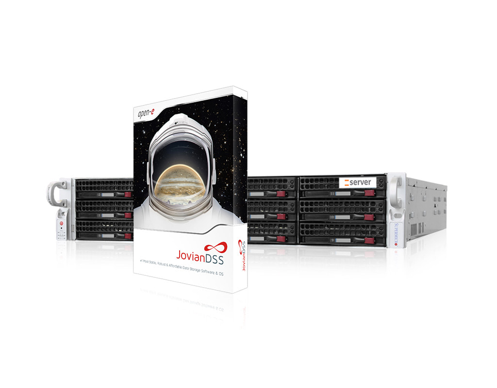Open-E JovianDSS Storage RI2212 - Frontansicht Open-E JovianDSS Storage RI2212 - Frontansicht