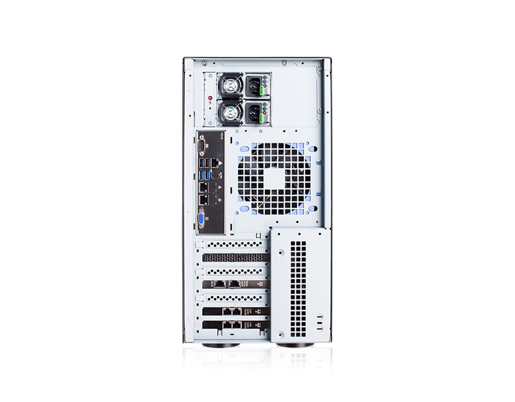 Server-Tower Intel Dual-CPU TI220 - Rückansicht 