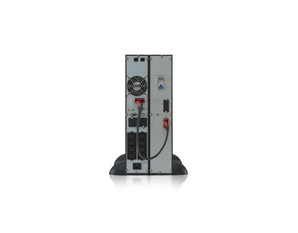 Online double conversion UPS – Xanto series - Xanto_1000_rear_view_with_battery_pack