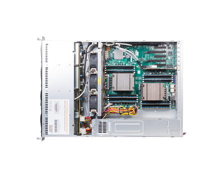 2U Intel Dual-CPU RI2208 Server Servers - Internal view