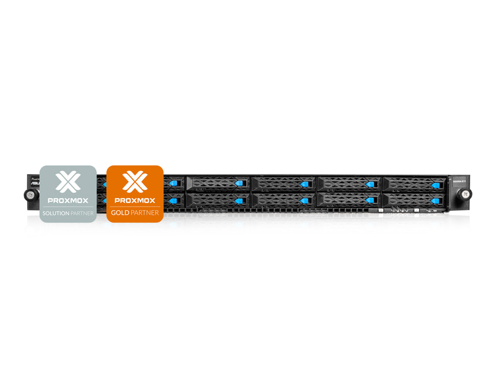 Proxmox Ceph HCI (All NVMe) - Front view Proxmox Ceph HCI (All NVMe) - Front view