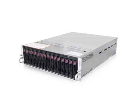 3U Intel Single-CPU RI8316M Server - Server view
