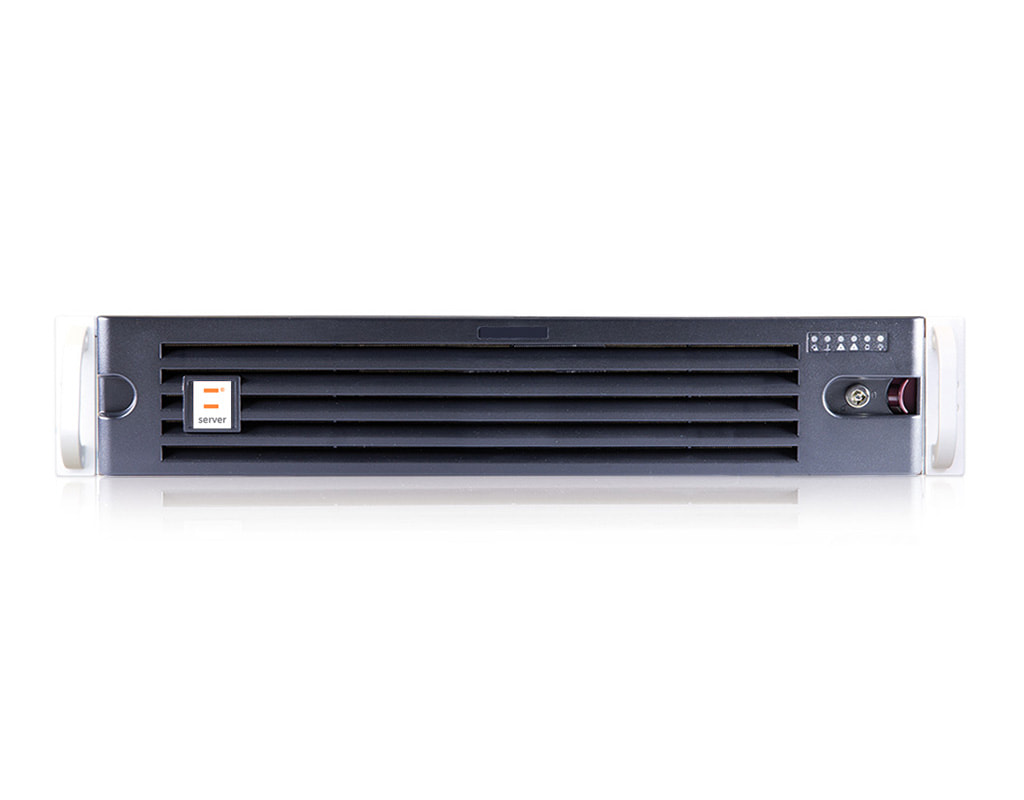 2U AMD single-CPU RA1208-SMEP server - Frontal with aperture