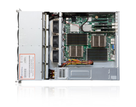 2U Intel Dual-CPU SC826 Server Servers - Internal view