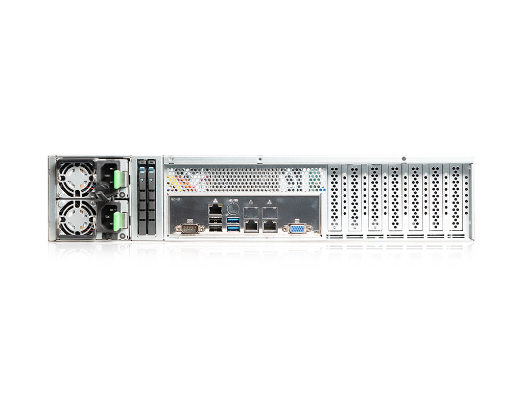 2U AMD single-CPU RA1212-AIEPN server (vSAN) - back view