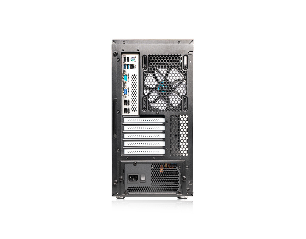 Tower server Intel single-CPU TI104S - Rear view ASUS