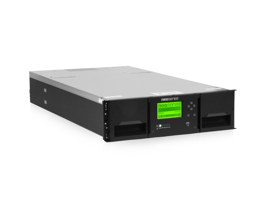 3U NEOs Storage Library XL40 LTO SAS - Front view