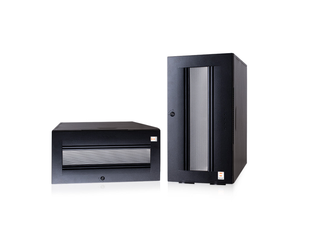 Server-Tower Intel Dual-CPU TI220 - Frontalansicht Server-Tower Intel Dual-CPU TI220 - Frontalansicht