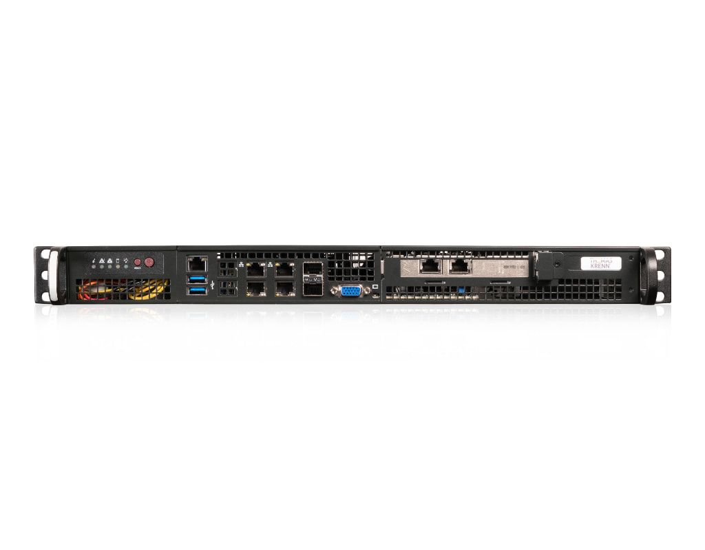 1U Intel single-CPU RI1102-SMXDFH server - Front view