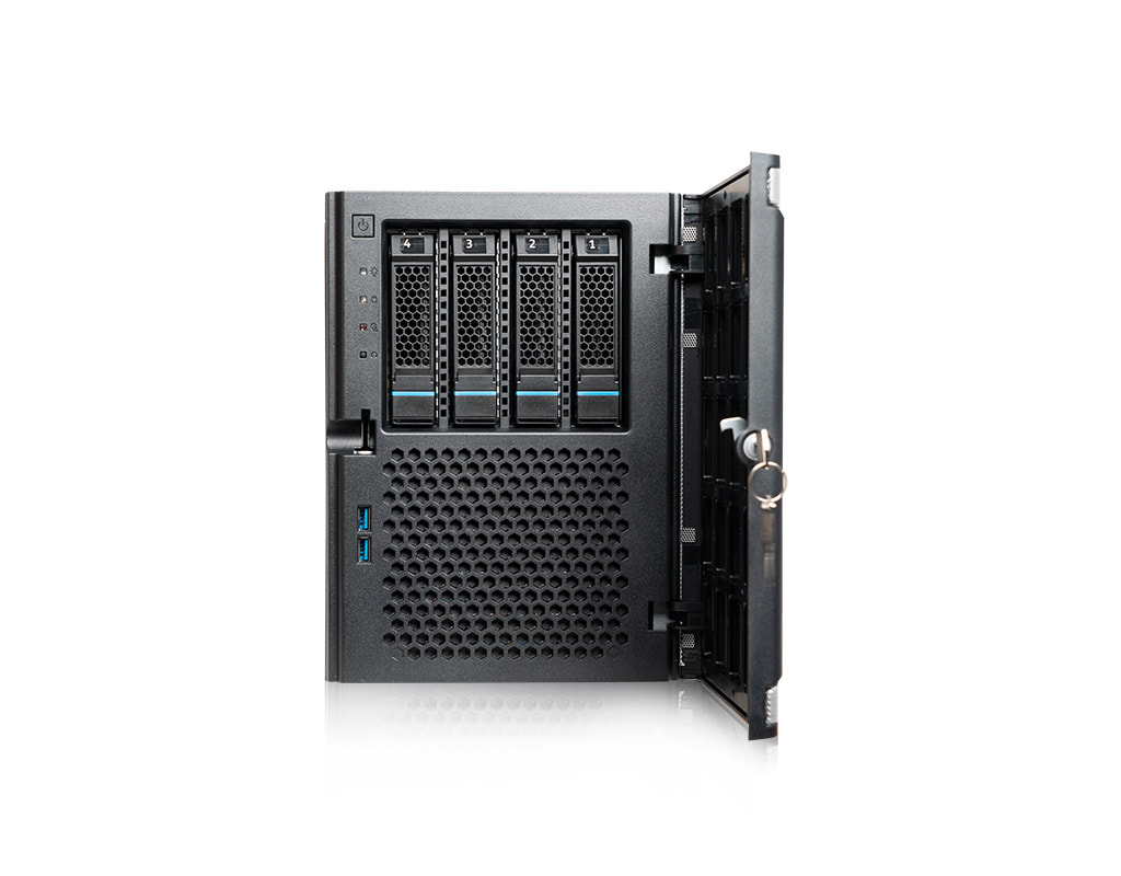 Microserver MI106+ - Frontalansicht offen Microserver MI106+ - Frontalansicht offen