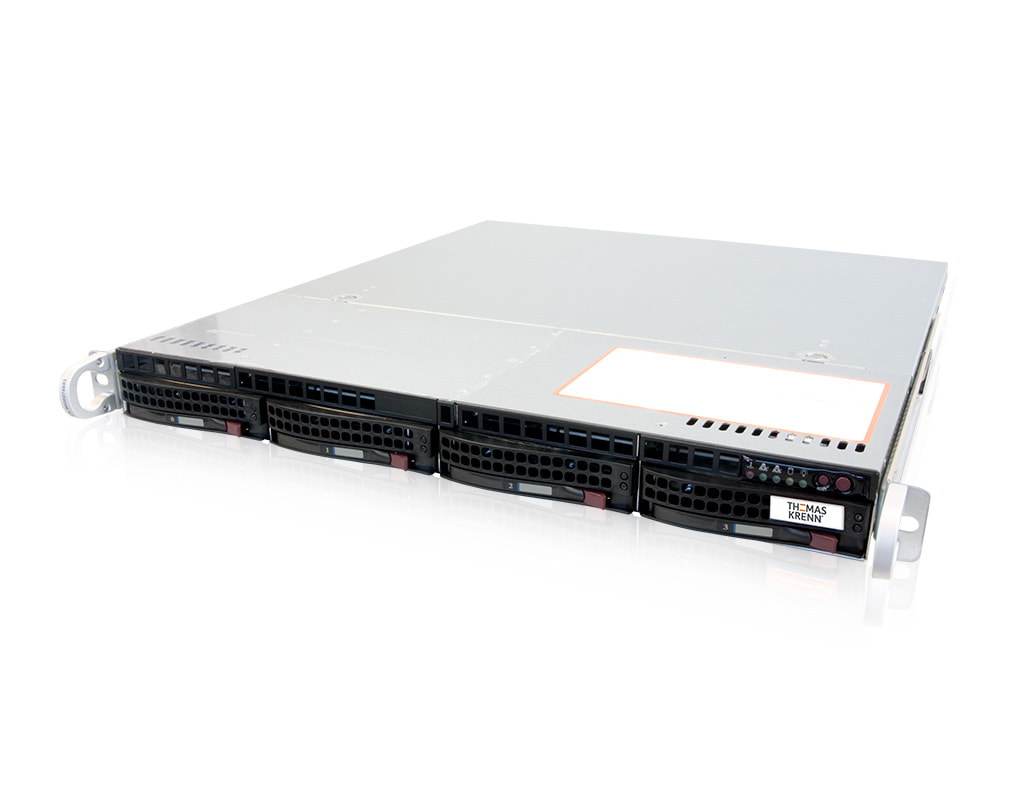 1U Intel single-CPU RI1104D server - Server view 1U Intel single-CPU RI1104D server - Server view