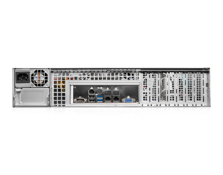 2U AMD single-CPU RA1208 server - Rear view