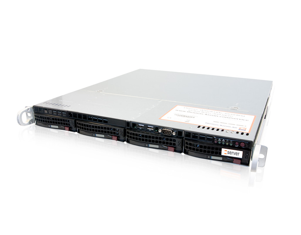 1U Intel single-CPU RI1104-SMXSH server - Server view 1U Intel single-CPU RI1104-SMXSH server - Server view