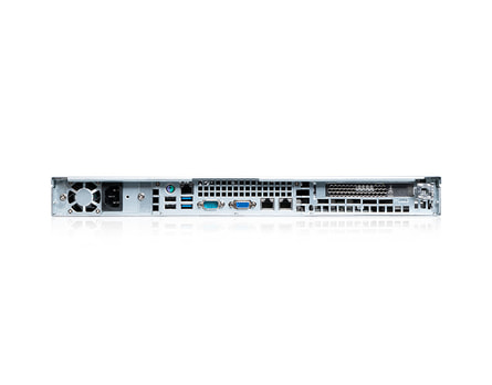 1U Intel Single-CPU RI1104H Server - Rear view ASUS 1U Intel Single-CPU RI1104H Server - Rear view ASUS