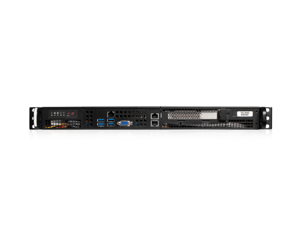 1U Intel single-CPU RI1101-SMXEFH server - Front view