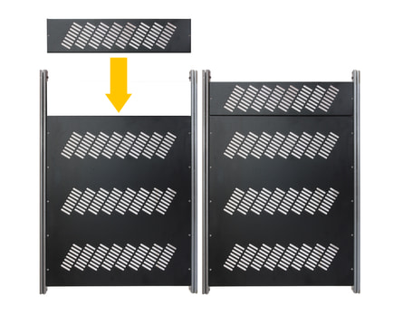 Server cabinet Vertiv Knürr 9U / 15U / 24U - Lower shelf with extract (optional)