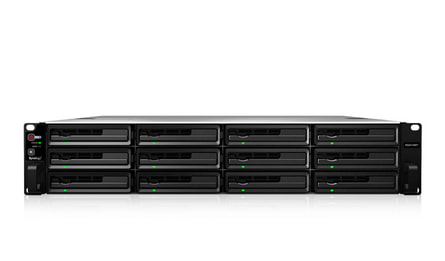 Synology RS3614XS+ NAS for geo-redundancy - Front view