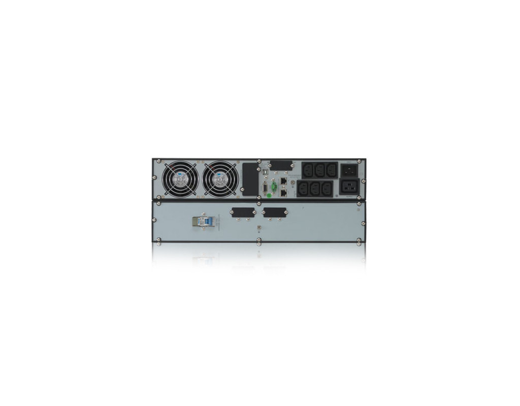 Online double conversion UPS – Xanto series - Xanto_3000_rear_view_with_battery_pack_horizontal