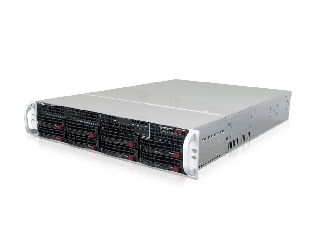 2U Intel single-CPU RI1208-SMXE server - Server view