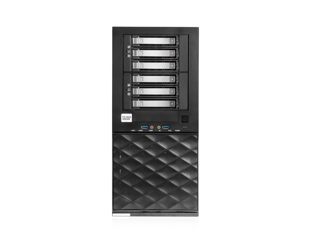 Server-Tower Intel Single-CPU TI1506-INXEN - Frontalansicht Server-Tower Intel Single-CPU TI1506-INXEN - Frontalansicht