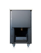 Sound insulated server cabinet 24U - Rear view partly open