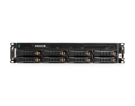 2U AMD single-CPU RA1208-AIEPN server - Front view 2U AMD single-CPU RA1208-AIEPN server - Front view