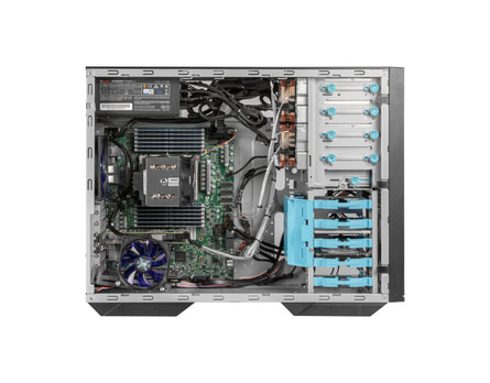 Tower server AMD single-CPU TA1506-INEPN - Internal view