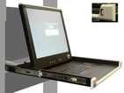 TFT-Drawer Fokus 17&quot; with keyboard - Front view 1
