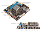 1HE Intel Atom RI1102A Server - Mainboardbeschriftung
