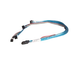 1x Supermicro cable IPASS (70/60/50/50cm, angled) (SFF8087 / 4x SATA)