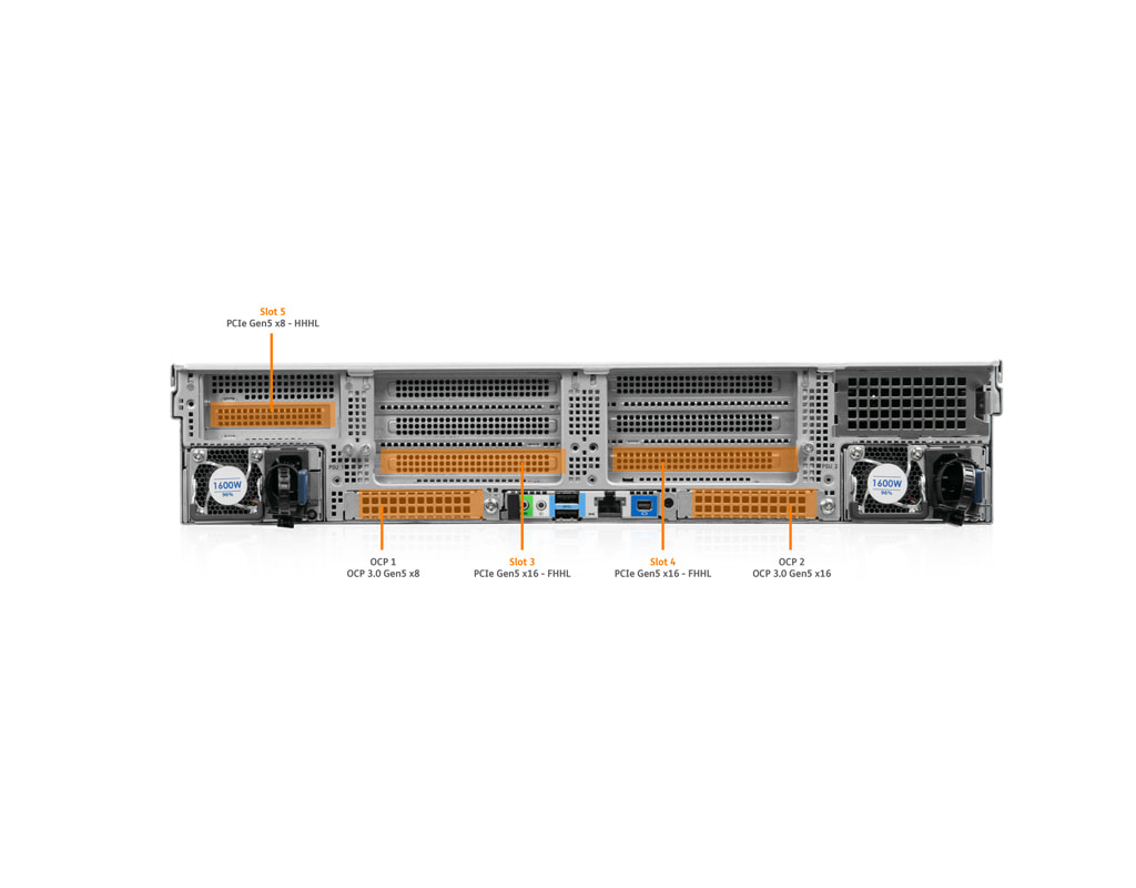 Microsoft S2D RI2224 - Rear view PCIe