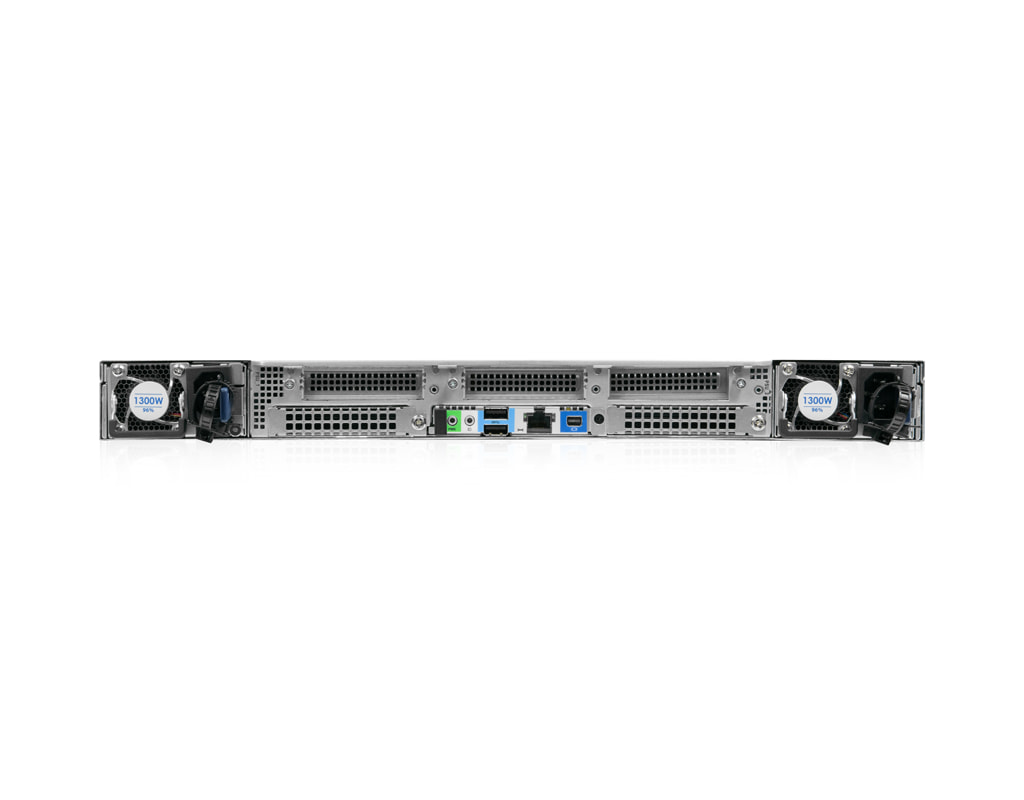 1HE Intel Dual-CPU RI2112-TKXSN Server - Rückansicht
