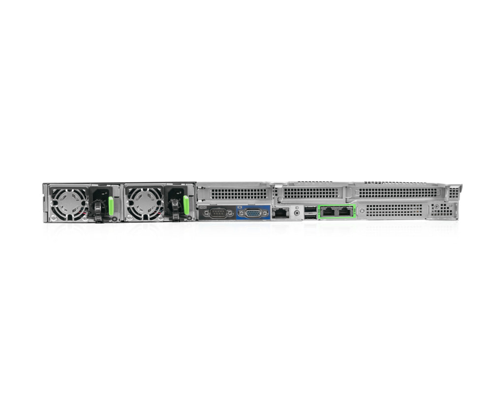 1HE Intel Dual-CPU RI2110-TKXSN Server - Rückansicht