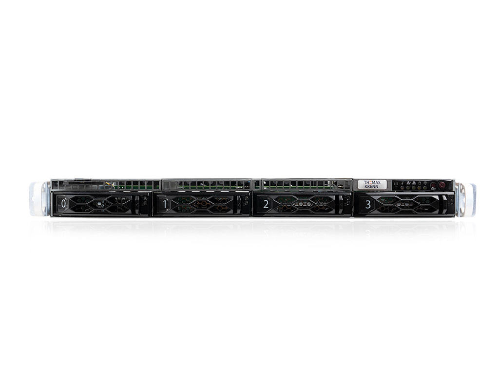 1HE AMD Single-CPU RA1104-SMEPN Server - Frontalansicht