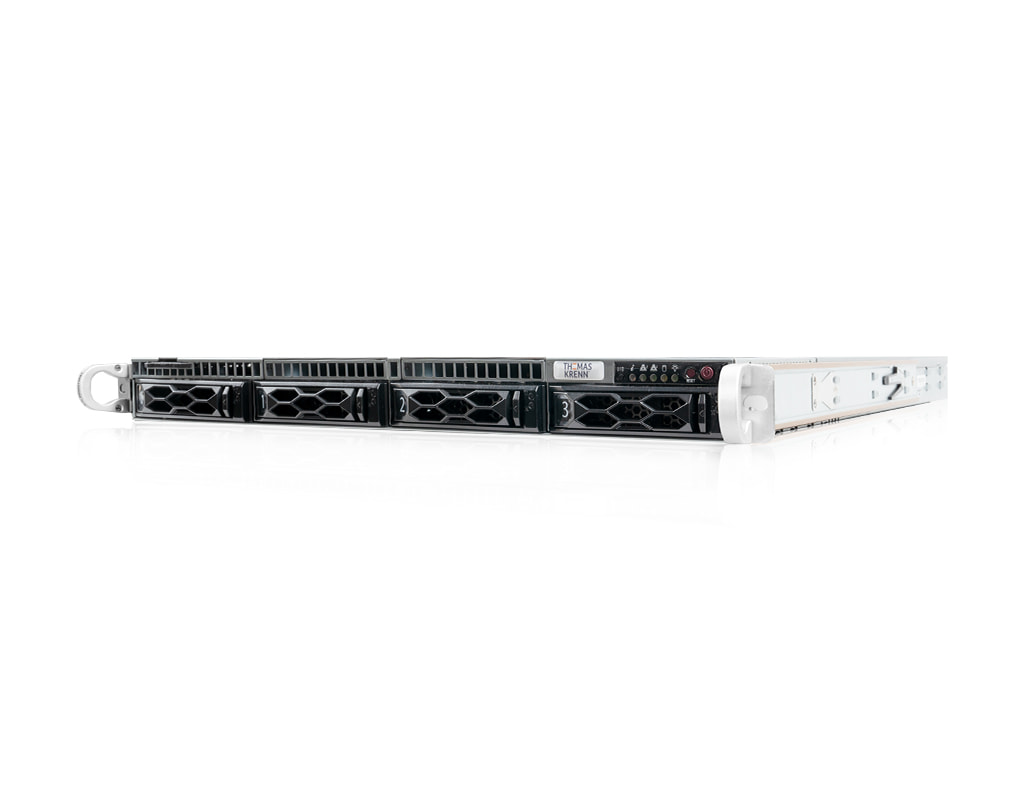 1HE AMD Single-CPU RA1104-SMEPN Server - Frontansicht