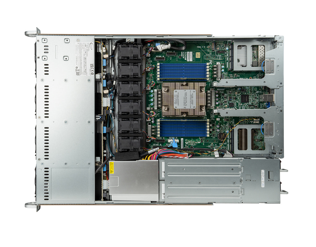 1HE AMD Single-CPU RA1104-SMEPN Server - Innenansicht