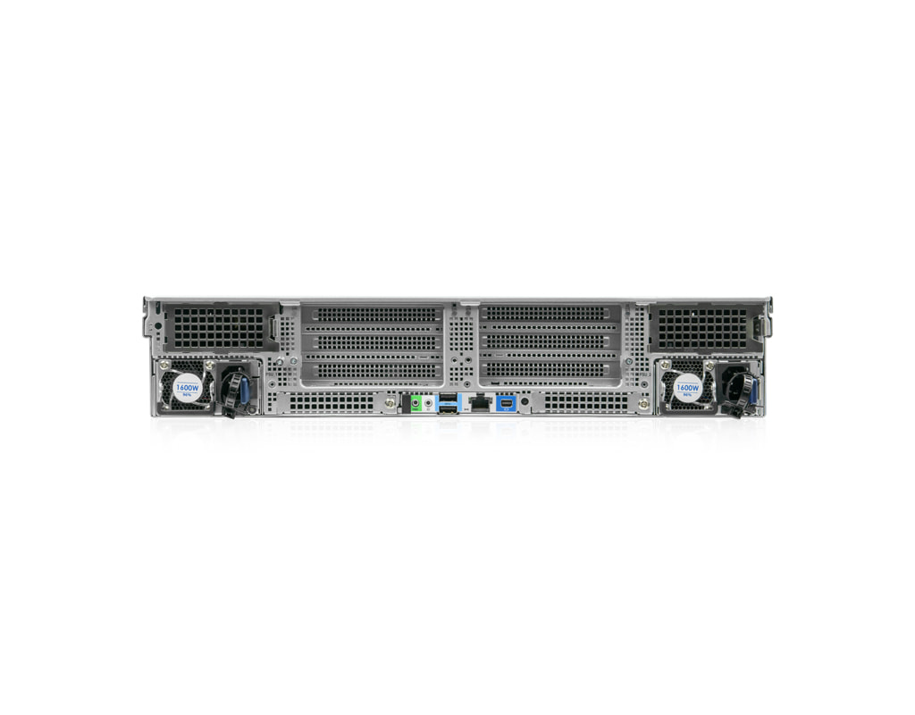 Open-E RA2224 (All-NVMe) - Rear view Open-E RA2224 (All-NVMe) - Rear view