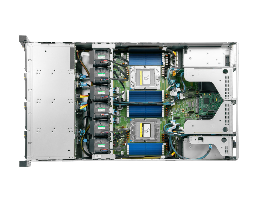 2U AMD Dual-CPU RA2212-TKEPN (ESXi) - Internal view 2U AMD Dual-CPU RA2212-TKEPN (ESXi) - Internal view
