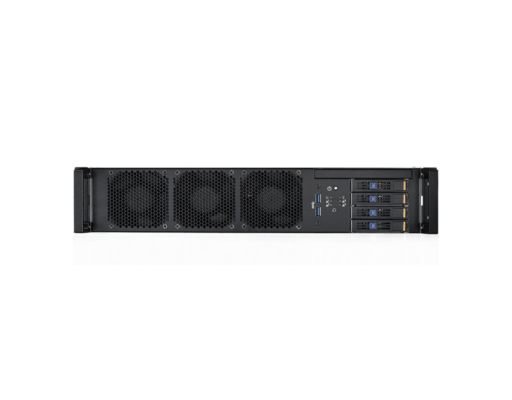 HPC-6240 + ASMB-622V3 - Frontalansicht HPC-6240 + ASMB-622V3 - Frontalansicht