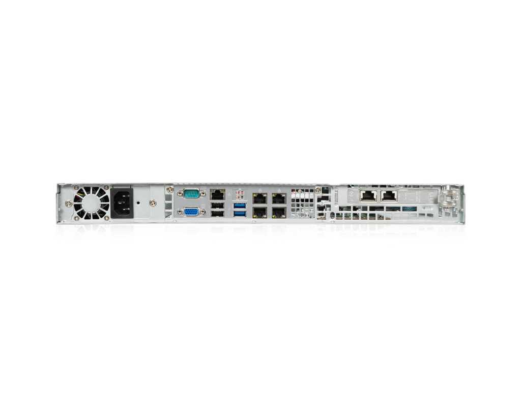 1HE Intel Single-CPU RI1104-SMXEH Server - 1HE_Intel_Single_CPU_RI1104_SMXEH_Rueckansicht