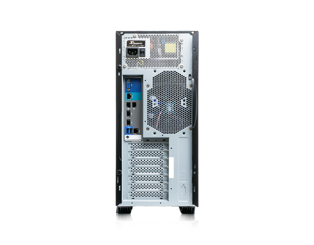 Server-Tower Intel Dual-CPU TI2506-INXSN+ - Rückansicht
