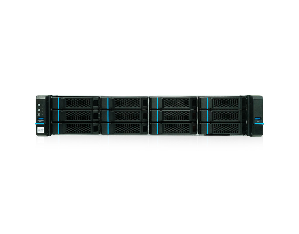VDS - NVR 1800 2U - 2HE_RM24512plusASMB-818_Frontalansicht VDS - NVR 1800 2U - 2HE_RM24512plusASMB-818_Frontalansicht