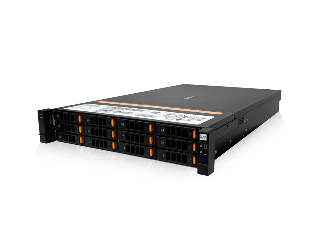 2HE Intel Single-CPU RI1212-AIXSN+ Server - Serveransicht 2HE Intel Single-CPU RI1212-AIXSN+ Server - Serveransicht
