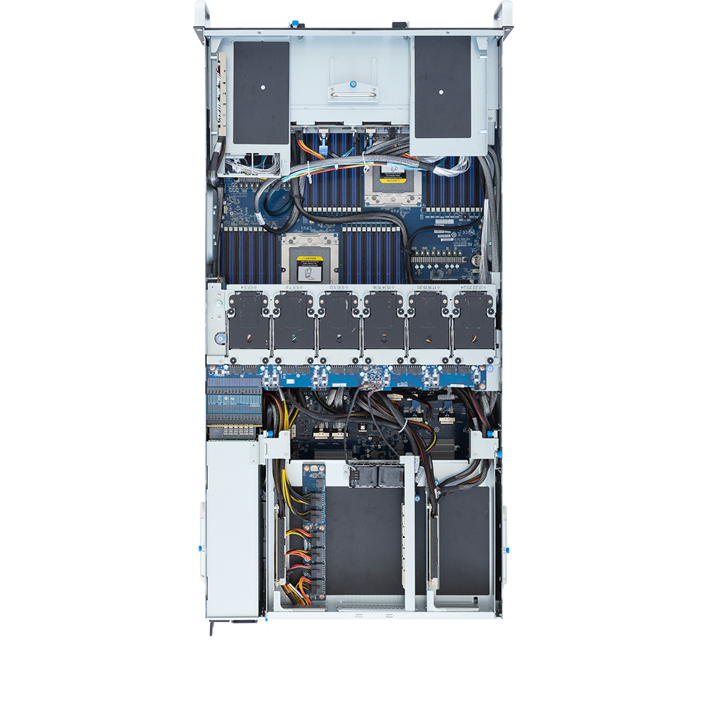 4U AMD Dual-CPU RA2412-GIEPG Server - 4HE_AMD_Dual-CPU_RA2400_GIEPG_interior_view_accessories